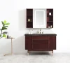 48 Inch Contemporary Bath Vanity In Walnut red color make in Vietnam