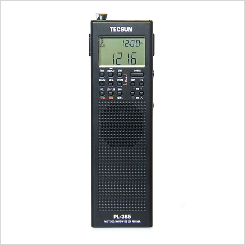 

Tecsun PL-365 FM/AM/SW Full-band Portable easy-to-handle radio Digital Demodulation for the Elderly DSP SSB Receiver with alarm