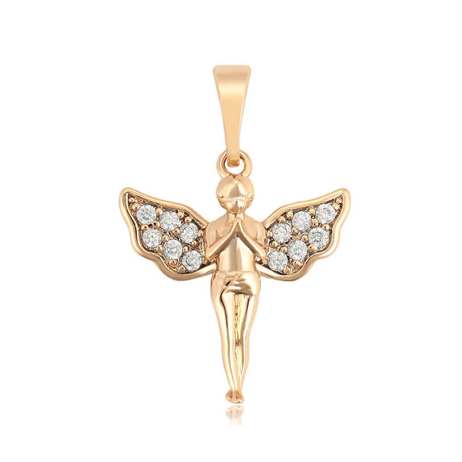 

35939 xuping jewelry New Praying Little Boy Angel Wing Pendant