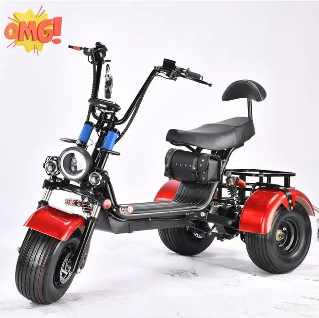 

Electric Tricycles High-Power Trike E-Tricycle Manufacturer Cago Tricycle In Stock, Black