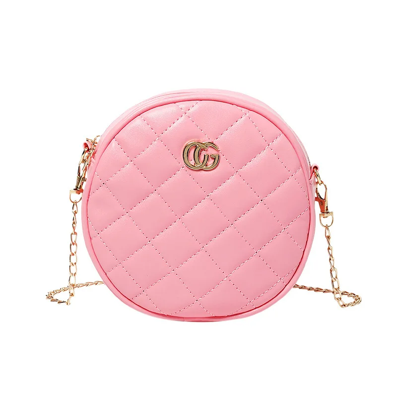 

2021 new rhomboid embroidery thread small round bag shoulder diagonal mobile phone bag, Customizable