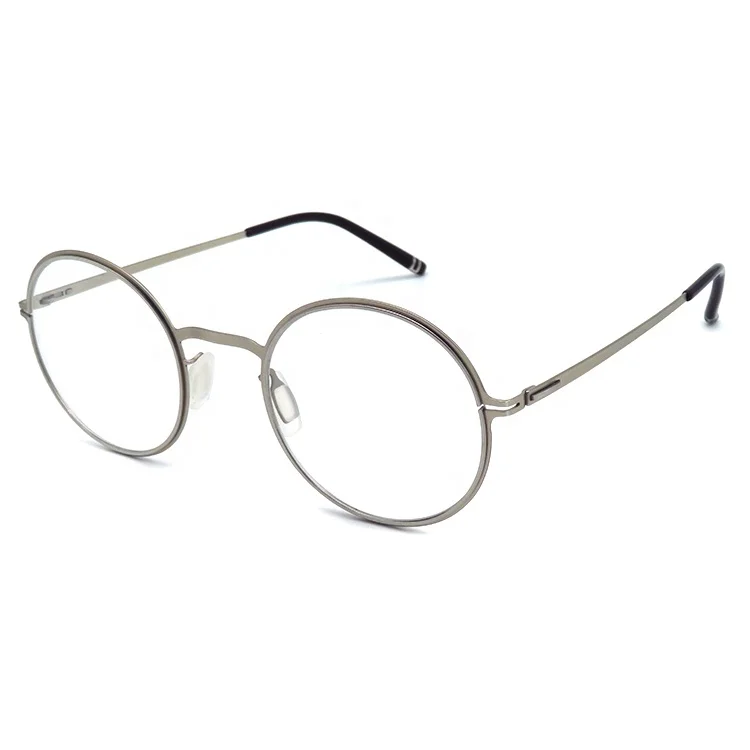 

Retro round slim metal optical glasses fashion prescription glasses