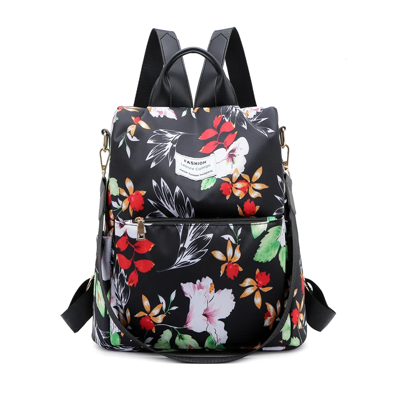 

New 2020 trendy colorful fancy anti theft women school bag travel crossbody backpack