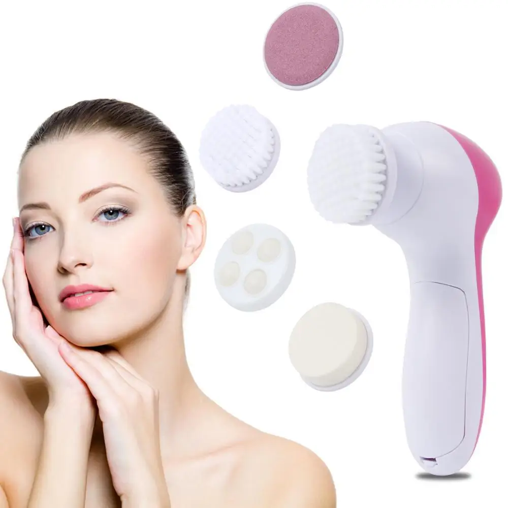 

Exfoliating Facial Cleansing Kit Removing Calluses and Blackheads Battery-Operated Facial Cleansing Brush, Pink