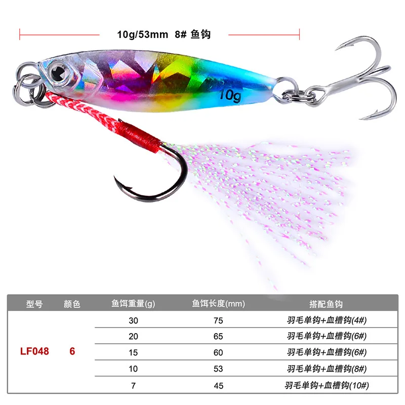 

Pesca Peche Fishing Lures Fishing Bait Tackle Lead Iron Plate Blood Tank Hook 60cm 15g Isca Pescaria Appat Leurre Alat Pancing, 18colors