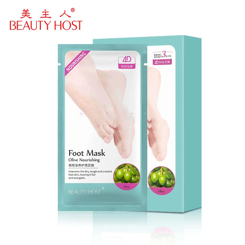 

Korea Fashion Whitening And Moisturizing Foot Patch Popular OEM Service Olive Nourishing Skin Peeling Foot Mask For Sale