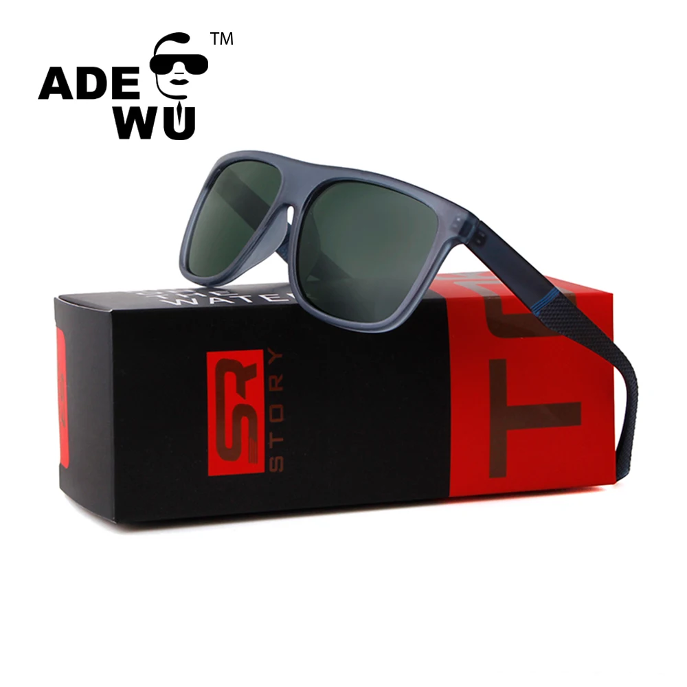 

ADE WU STYZ3836K New Fashion Square Glasses Driving Polarized 2020 Sunglasses Men UV400, As shown in figure