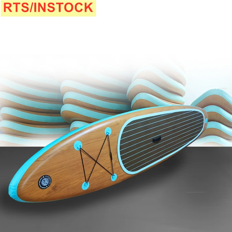 

INSTOCK/RTS wood grain paddle board race fishing china manufacture wood grain Sup Paddle Board Surfboard sets kit dropshipping, Green or pink