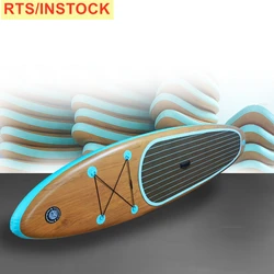 INSTOCK/RTS wood grain paddle board race fishing china manufacture wood grain Sup Paddle Board Surfboard sets kit dropshipping