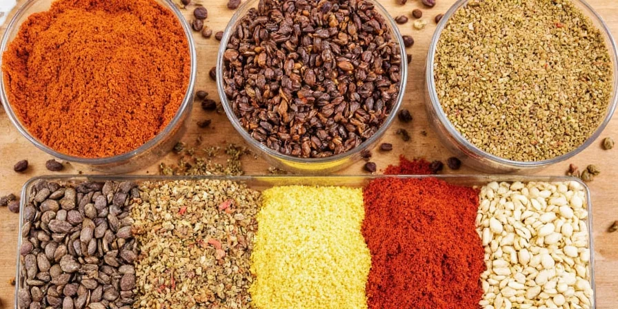 Final organized spice rack with all hacks applied