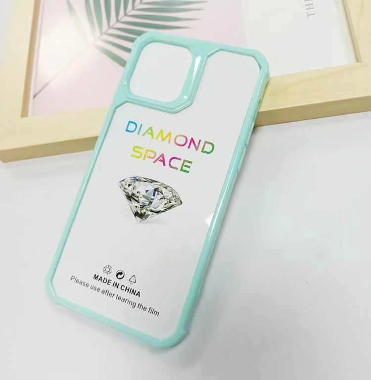 

Custom Printing Candy Bumper Hard Transparent Diamond Space 2in1 TPU PC Clear Mobile Phone Cover Case For Vivo Y12S Y20A Y30