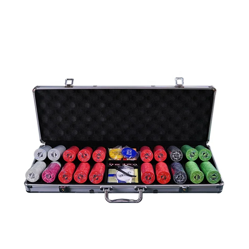 

YH Hot Sale Customized Ceramic Poker Chips Set With Unique Design Aluminum Case Dice And Dealer Button