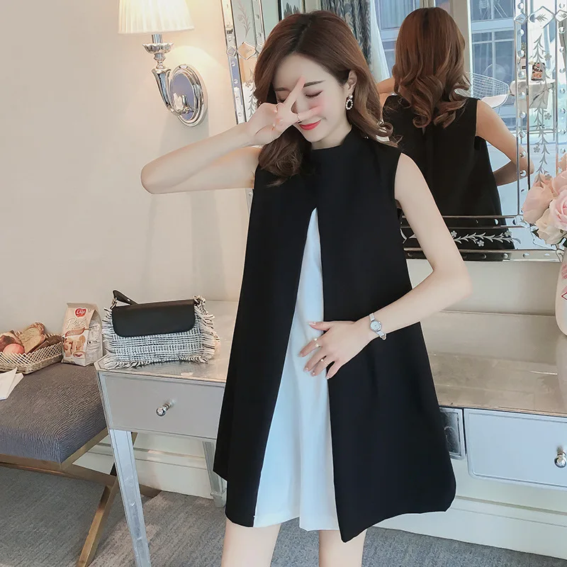 

Pregnant Dresses Pregnancy Plus Size Dress Elegant Summer Round Neck Maternity Dress Bow Pregnant faldas largas