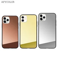

Electroplating plating acrylic tpu shock proof mobile phone cover case for apple for iphone 11 pro max with mirror coque