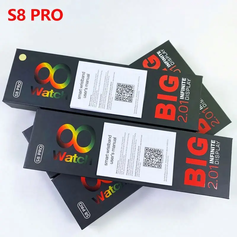 

Hot Smart Watch Iwo 8 S8 Pro Smart Watch 2.01 Infinite Display Full Touch Fitness Heart Rate Sport Track Ultra Smart Watch