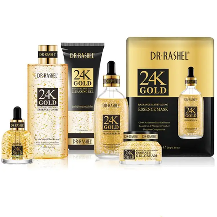 

New Coming DR RASHEL 24K Gold Skin Care Series 5pcs Set
