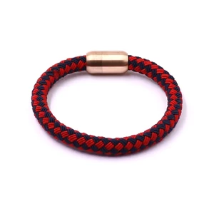 Wholesale Germany Hot Selling Students Gifts Round Woven Braided Nylon Rope Rose Gold Rope Bracelet For Girls 2
