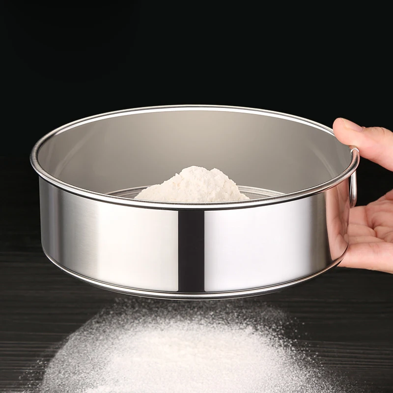 

High quality Sifter 60 Mesh Baking Tools Flour Sieves Stainless steel, Silver