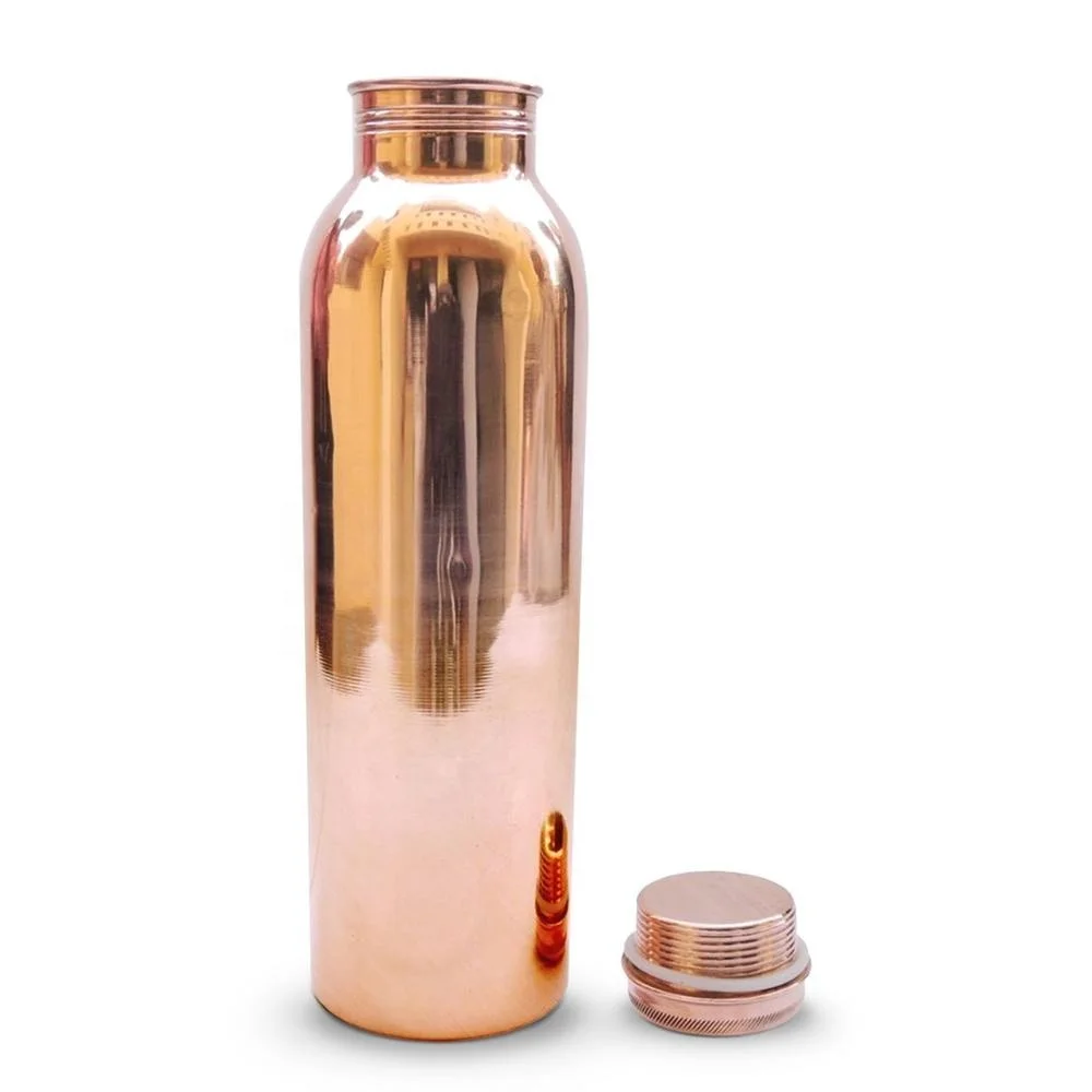 

high quality copper water bottle 950 ml hot sale with low price, Ayurveda health benefits, seamless, smooth 32 oz