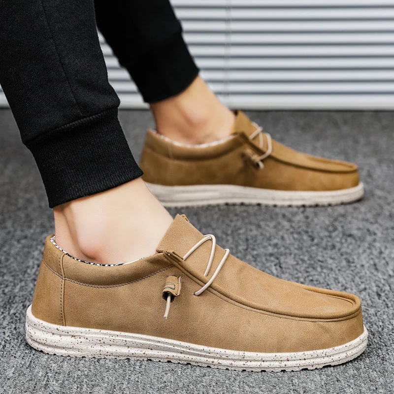 

Amazon Hot Selling Men's Fashion Casual Shoes Mens Trendy Leather Shoes for Spring Summer and Autumn