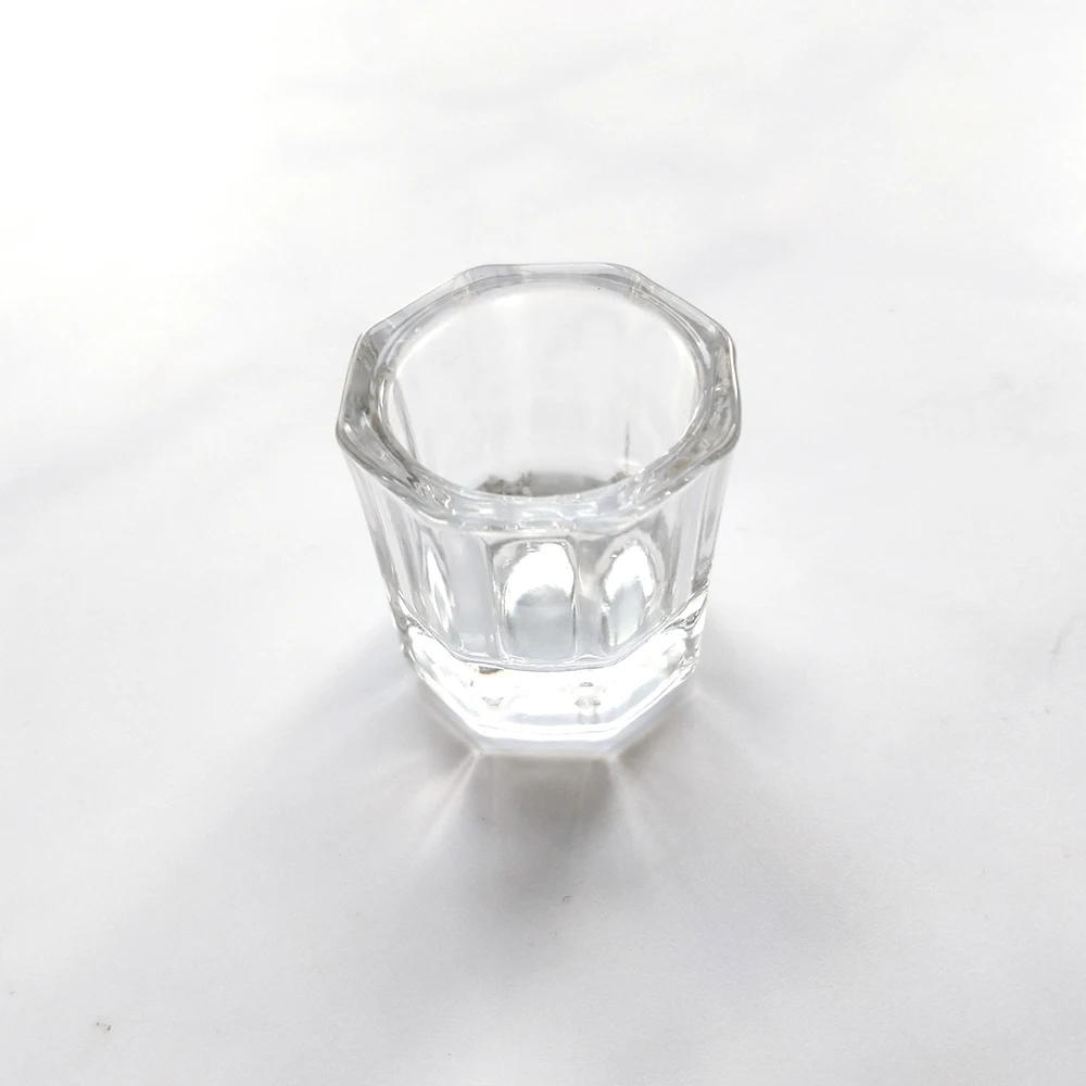 

Reusable crystal glass holder cup glass dish mixing cup for eyebrow eyelash tint dye