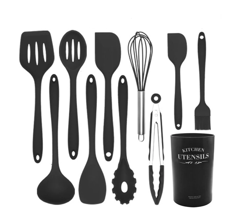 

One-piece Seamless BPA Free Silicone Cooking Kitchen Gadgets Tools Utensil Set, Multi colors/customized