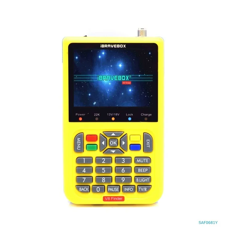 

New Arrival sat finder digital satellite 3.5 Inch LCD Colour Screen iBRAVEBOX V8 Finder Digital Satellite Signal Finder Meter