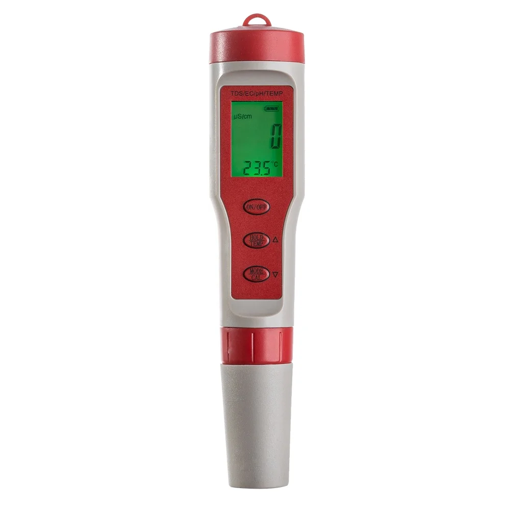 

6 In 1 Water Quality Tester Measuring Instrument Sensor Electrode Probe 3 Lcd pH Meter ec tds Temp Digital Ppm Meter