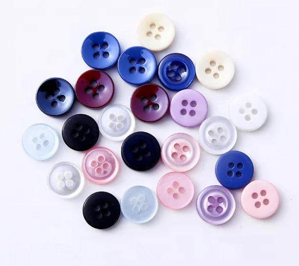 

Garment button 4-Holes Custom Eco-Friendly Recycled Sewing Shirt Resin Buttons For Clothes, Customize