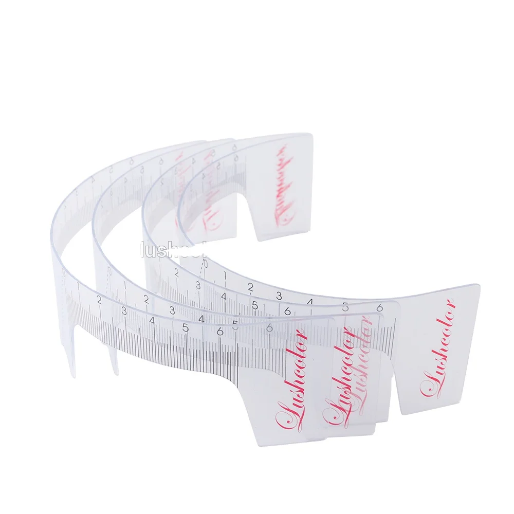 

CTA078 Special Price LushcolorEyebrow Ruler Sticker Permanent Makeup Accessories Plastic, Transparent