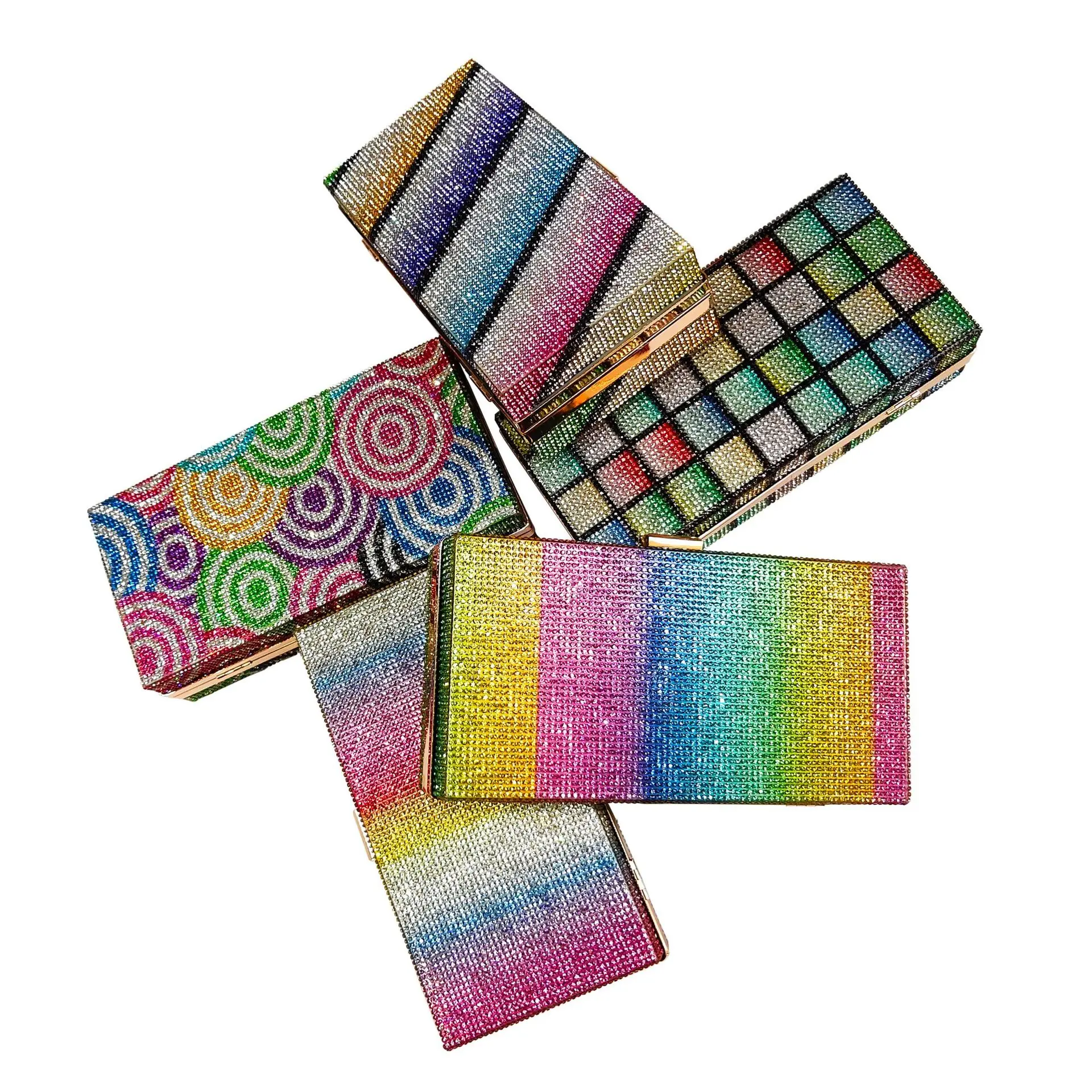 

Evening bag women luxury handbags purse famous brand women purses and handbag fashionable purses, Deep rainbow,light rainbow,lattice rainbow,twill rainbow,candy pattern