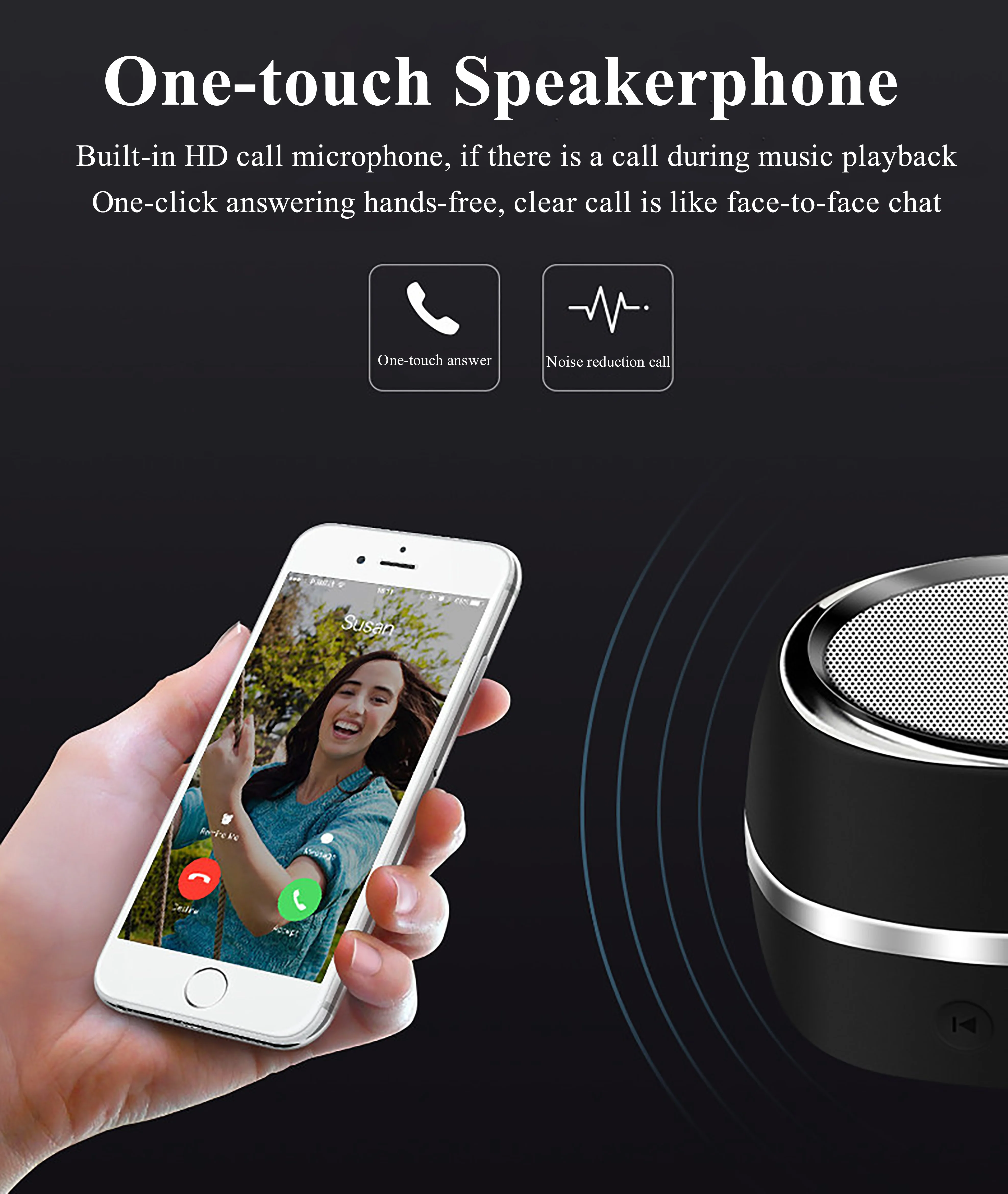Bluetooth Wireless Portable Color Speaker For Seniors - ANKUX.COM