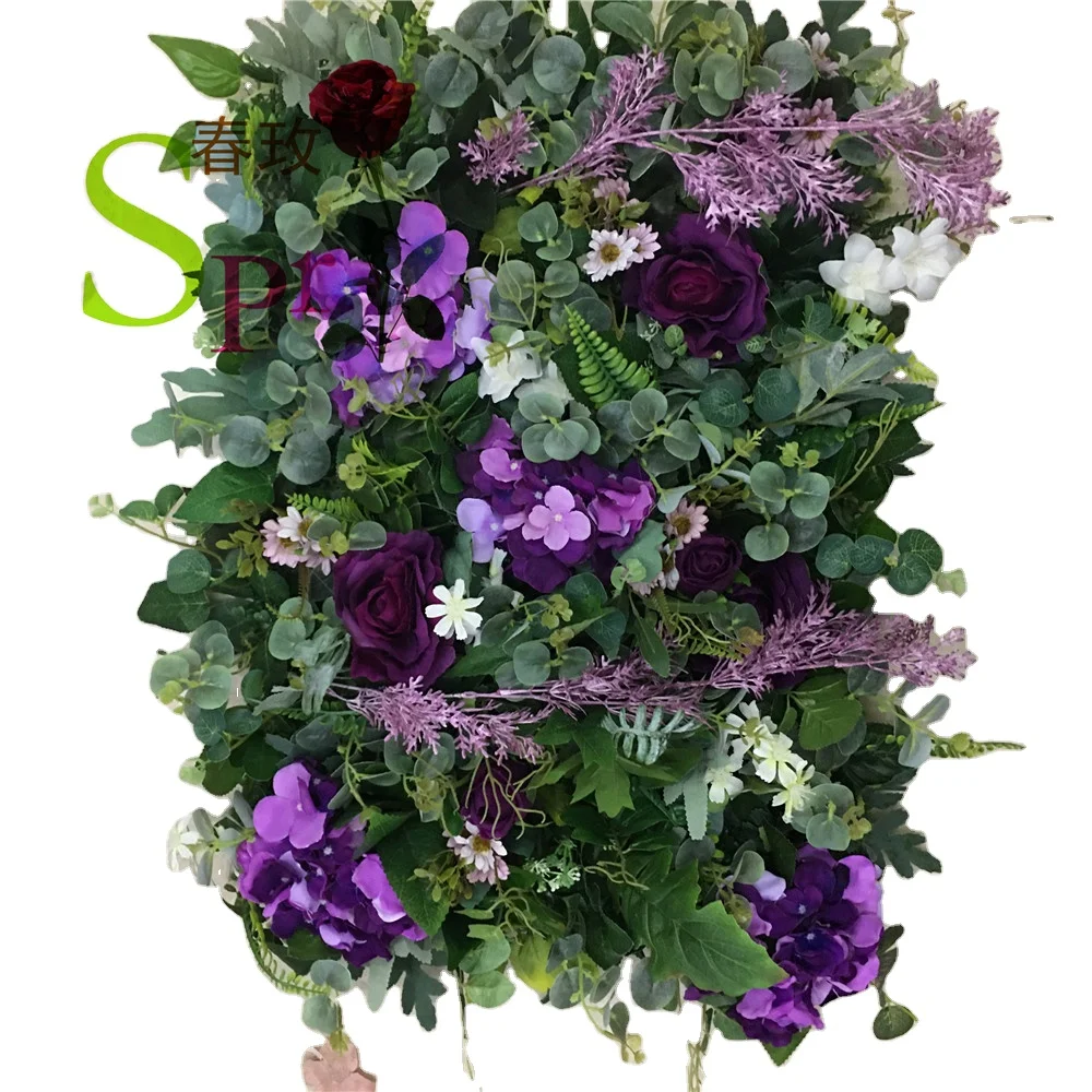 

SPR Innovative product for sale decoration wall hanging artificial flowers wall, Photo