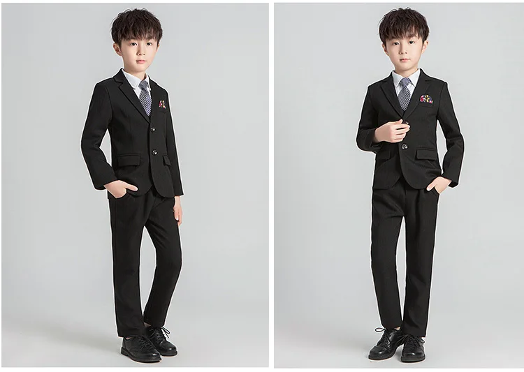 New fashion 4 pieces sets gentleman formal kids clothes suit for boy