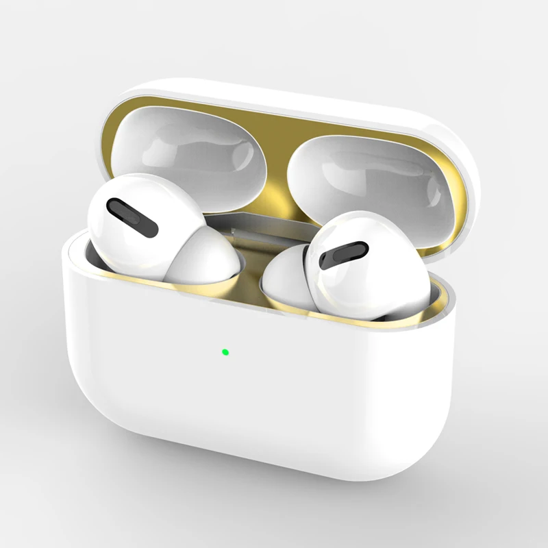 

2020 Slim design 0.02mm metal dust proof film for airpods pro case 3, airpod dust sticker