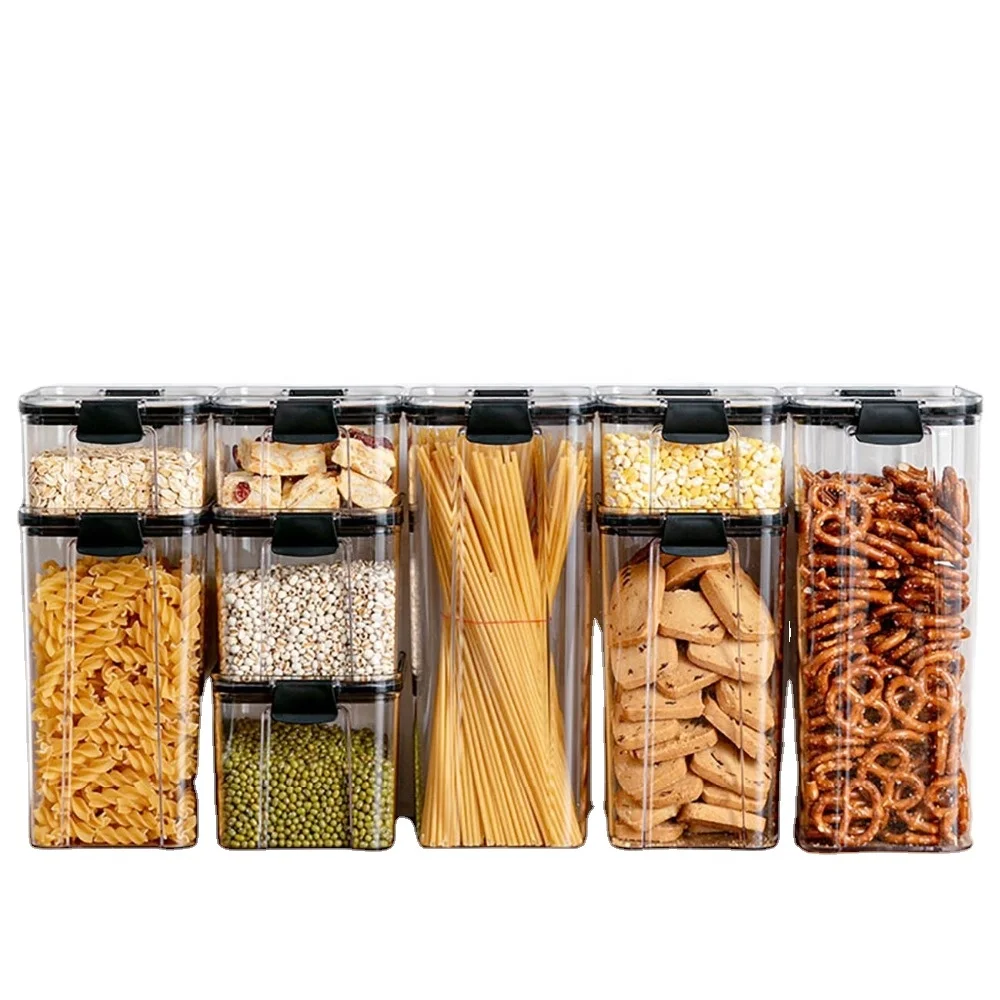 

Free samples for OEM ODM kitchen Free samples for OEM ODM kitchen Food Storage Container Plastic Kitchen Refrigerator Noodle Box Multigrain Storage Tank Transparent Sealed Cans