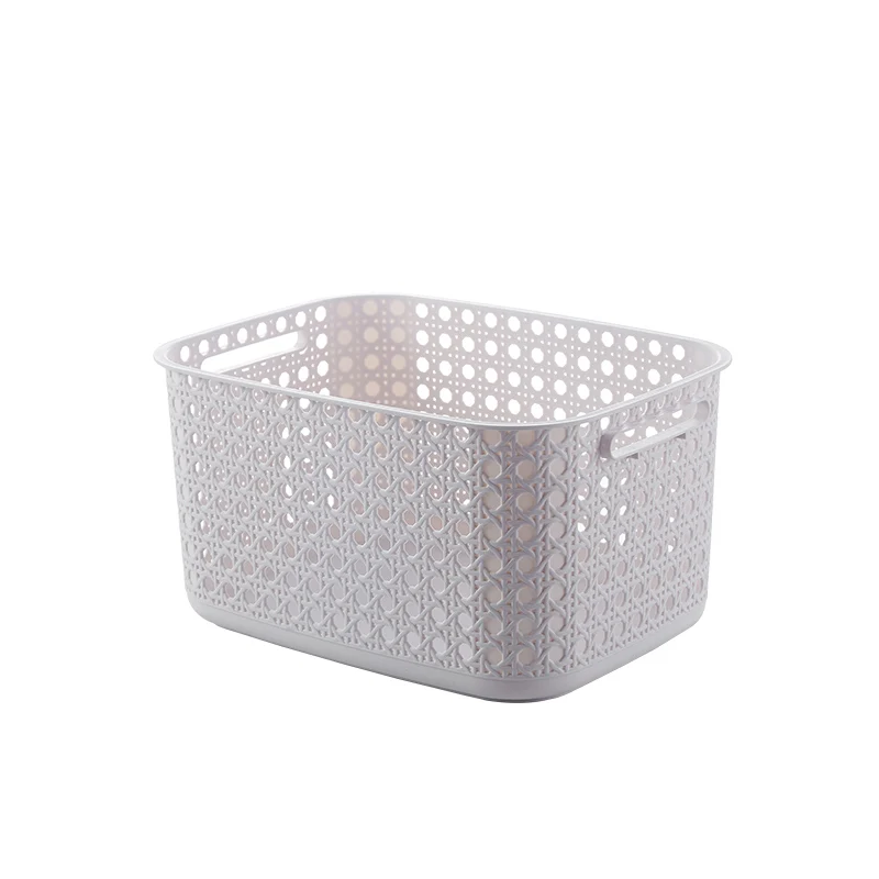 

Bathroom plastic personalised storage basket for baby, Beige gray or custom