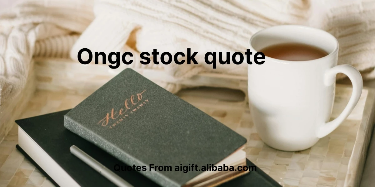 ongc stock quote