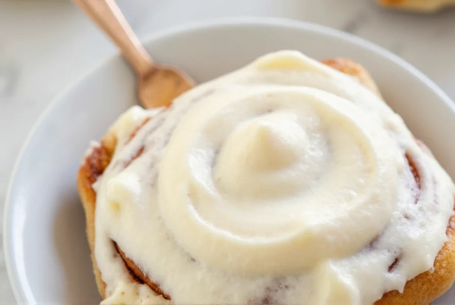 cinnamon roll cream cheese frosting