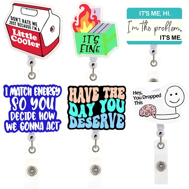 

Customized Design Nursing Medical Badge Reel Office Supply IT IS Fine Badge Holder Nurse Accessories