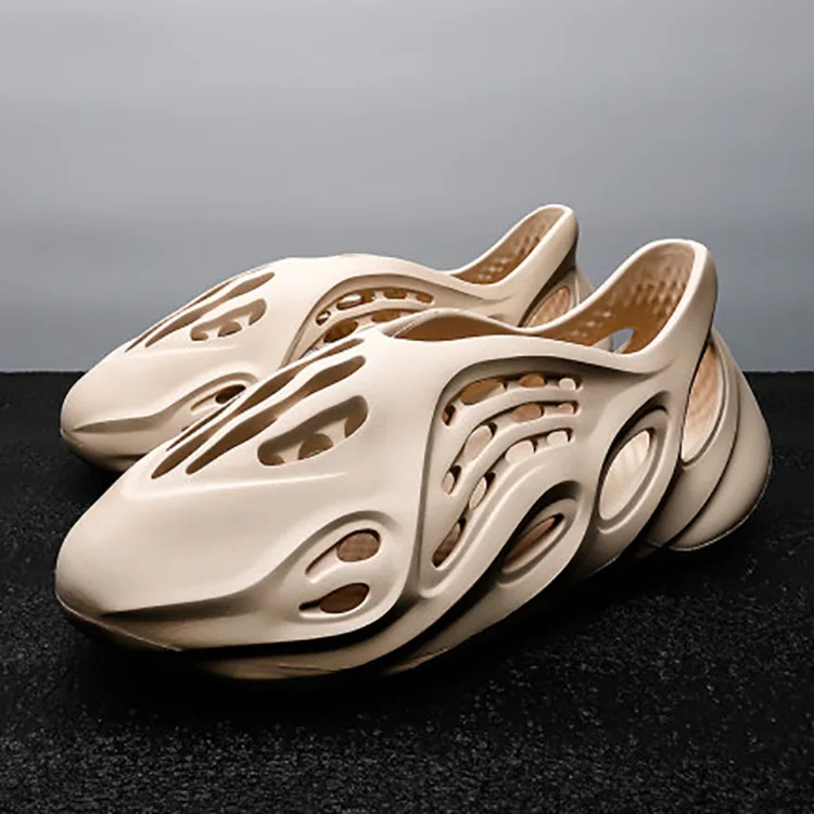 

Men's yeezy sandals Custom Unisex Designer Men Slipper Yeezy Slides for Men Yezzy Slippers Hole sandals, Customized color