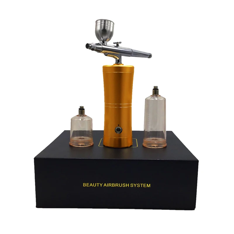 

airbrush machine makeup compressor airbrush gun wholesale airbrush gun kit for tattoo face body painting, Red, pink, black, can be customized