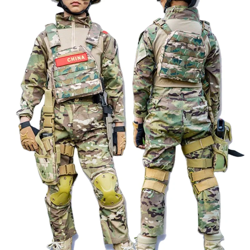 

Jungle New Shooting Wholesale Training Gym Track Suits Military Camouflage Suit Children's Clothing Suits, Various