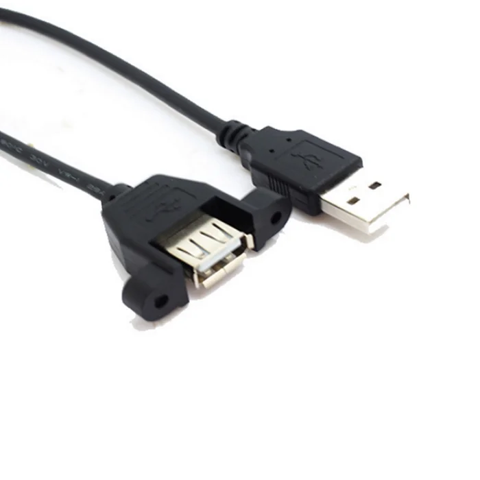 

30cm Usb panel mount 2.0 active extension cable, Black or oem