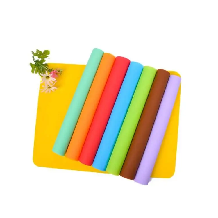 

Food Grade PVC Free High Chair Mat Baby Silicone Table Mat Placemats for Dining Table