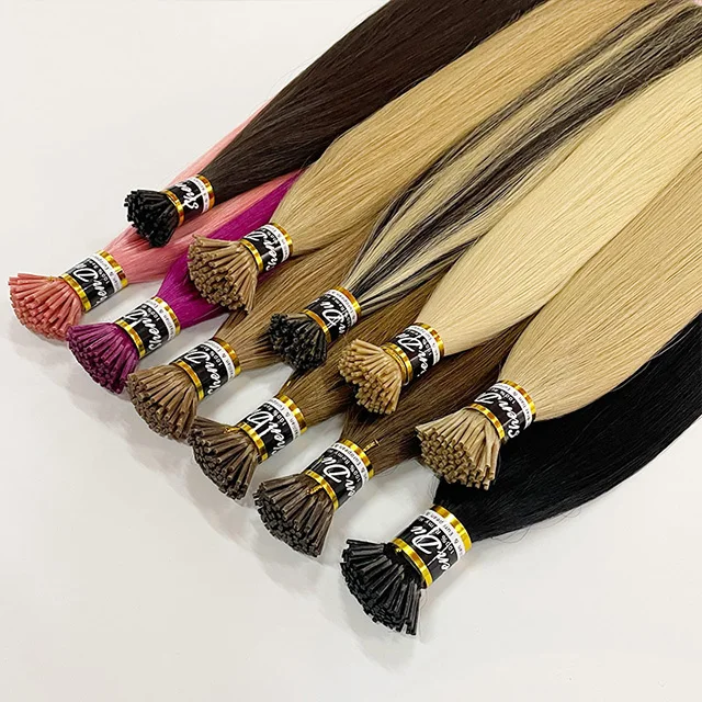 

Wholesale bone straight human hair vendors cambodian i tip cuticle aligned virgin hair keratin i tip remy hair extensions