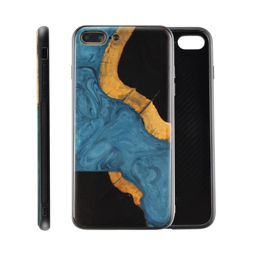 

Luxury Unique Resin Wooden Cell Phone Case For iPhone X XR XS Max, Customized