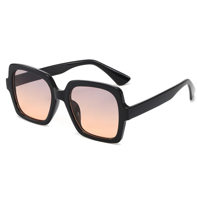 

Fashion Square Sunglasses Women PC Big Frame Glasses High Quality Oversized Sun Glasses Gradient Retro Fashion Shades