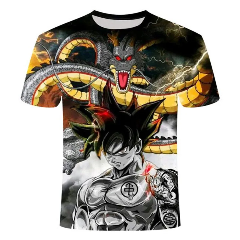 

Goku Anime Shirt Clothes Summer 2021 T-Shirts Camisetas For Men Tops Ropa Hombre Clothing Homme Tee Camisa Masculina Poleras, Customized color