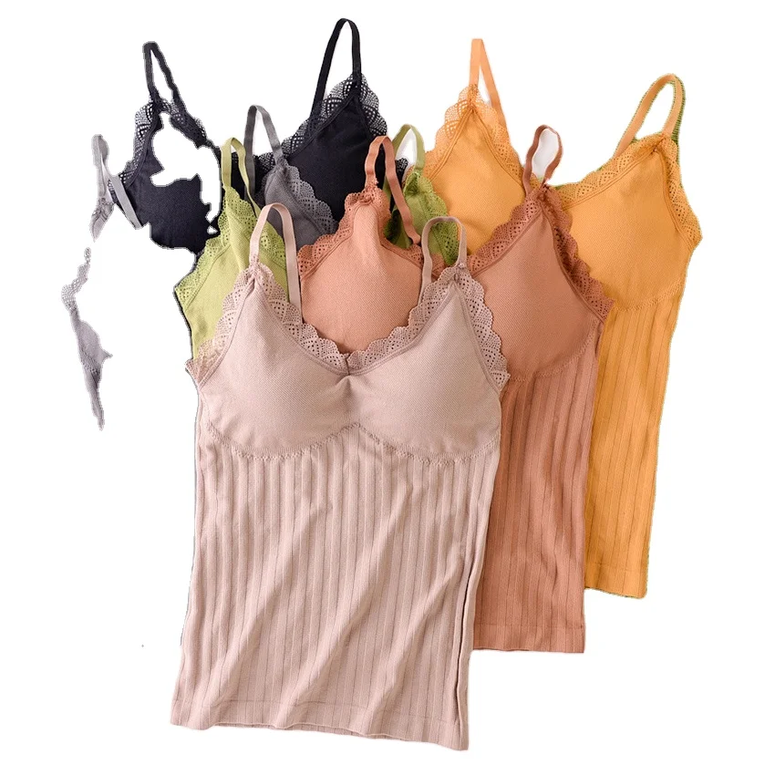 

Household Thicken Women Adjustable Fashion Shirts Casual Solid Color Small Vest V-neck Sleeveless Sexy Slim Fit Sling Tops